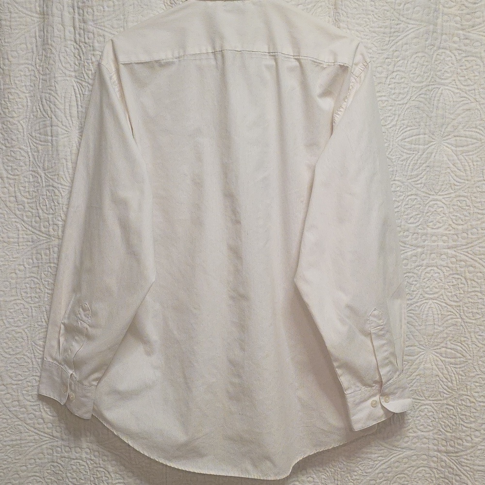 Vintage 90s Erin London button down blouse shirt top white floral large casual - Picture 9 of 10